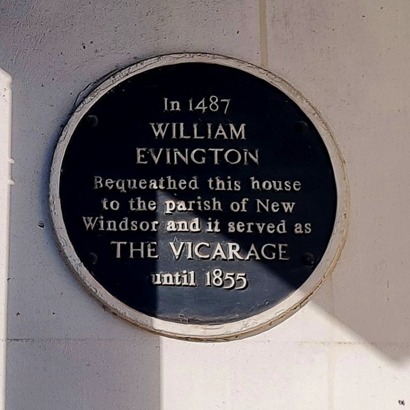The Vicarage, New Windsor Marker. Click for full size. The Vicarage, New Windsor Marker image. Click for full size.