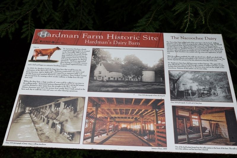 Hardman's Dairy Barn Marker image. Click for full size.