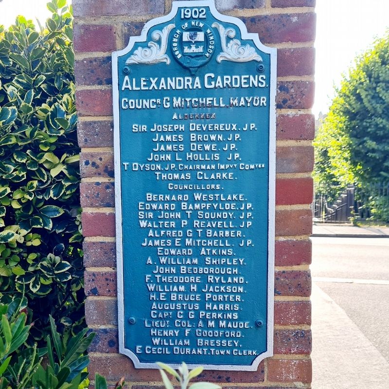 Alexandra Gardens Marker, Side Two image. Click for full size.
