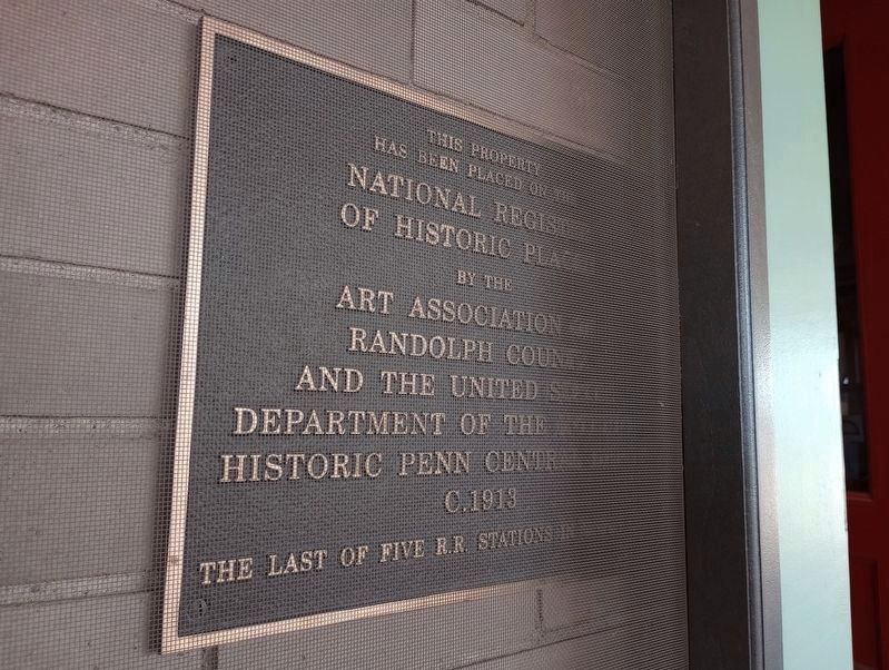 Union City Passenger Depot Marker image. Click for more information.