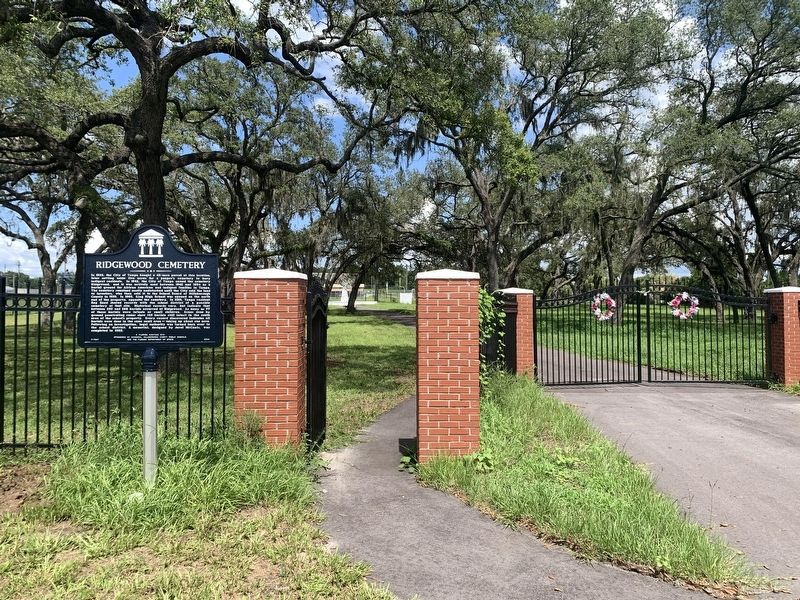Ridgewood Cemetery Marker image. Click for full size.