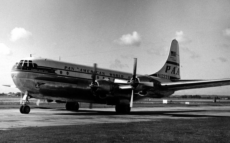 A Pan Am Stratocruiser similar to Flight 7 image. Click for full size.