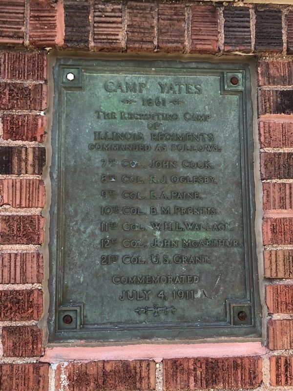 Camp Yates Marker image. Click for full size.