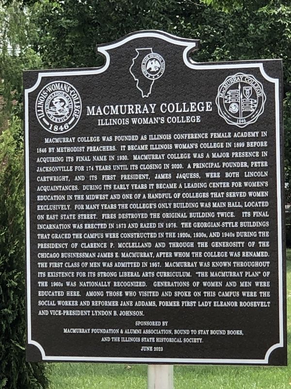 MacMurray College Marker image. Click for full size.
