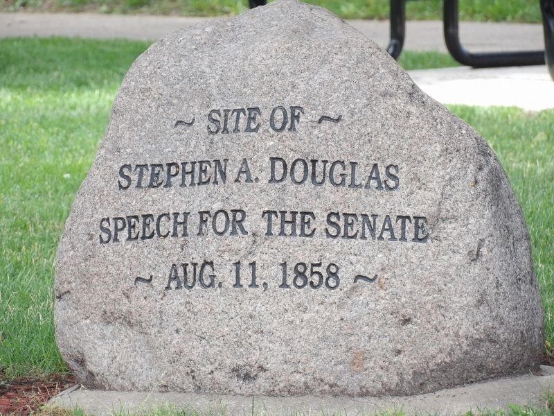 Stephen A. Douglas Speech Site Marker image. Click for full size.