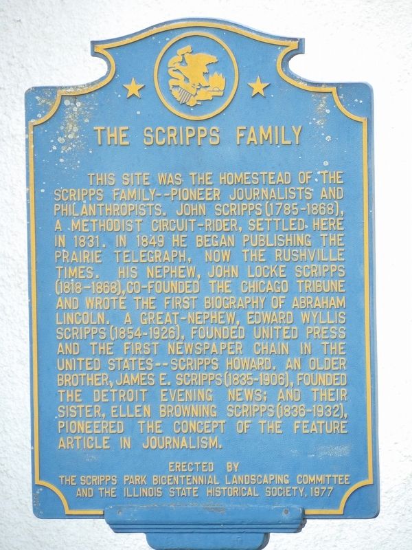 The Scripps Family Marker image. Click for full size.