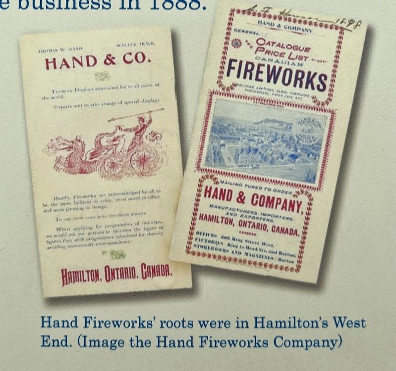 Hand Fireworks Marker detail image. Click for full size.