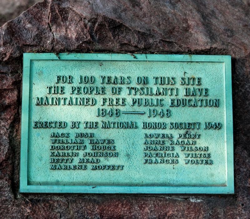100 Years of Free Public Education Marker image. Click for full size.