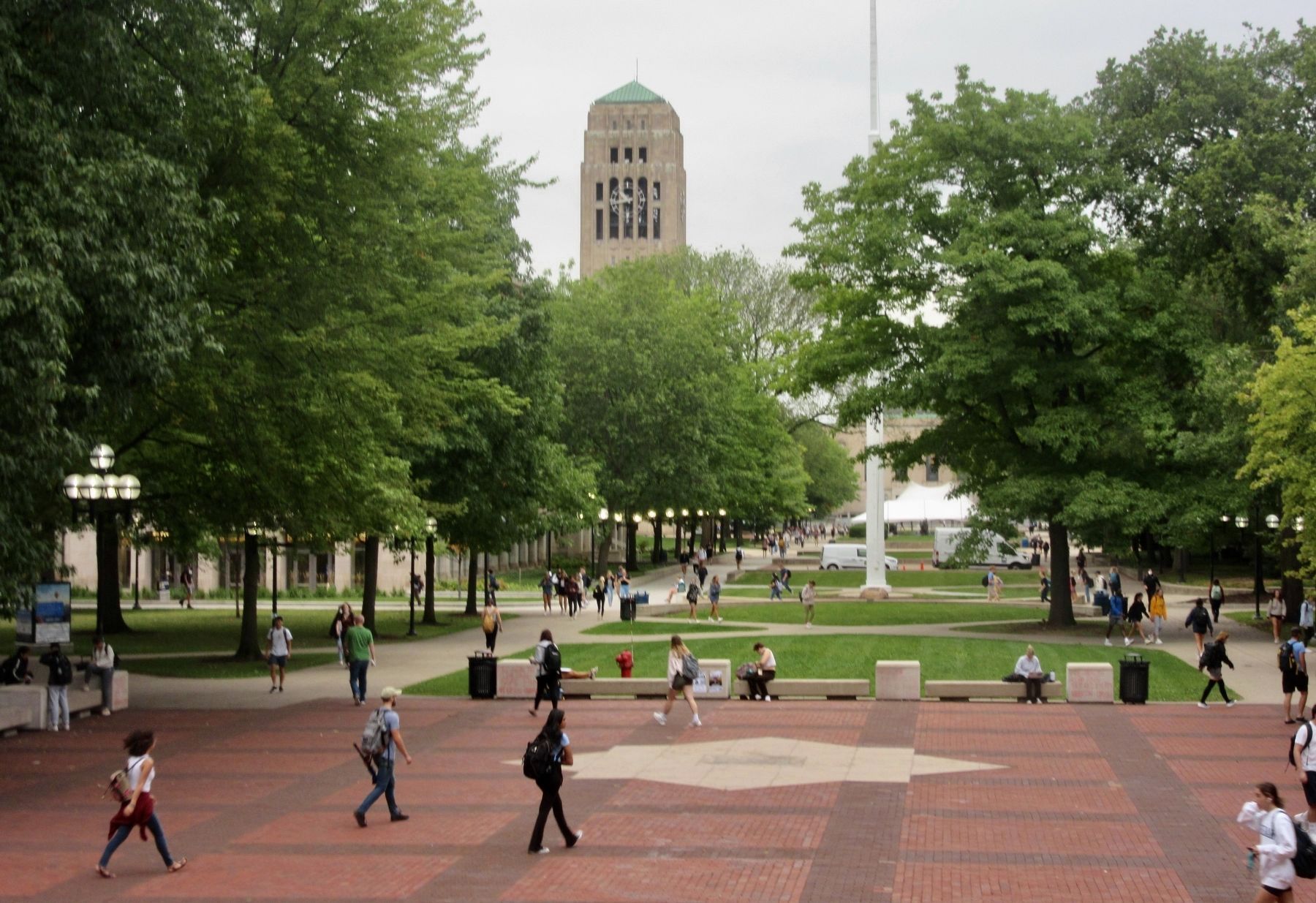 The Diag, View from the Harlan Hatcher Graduate Library image. Click for full size.