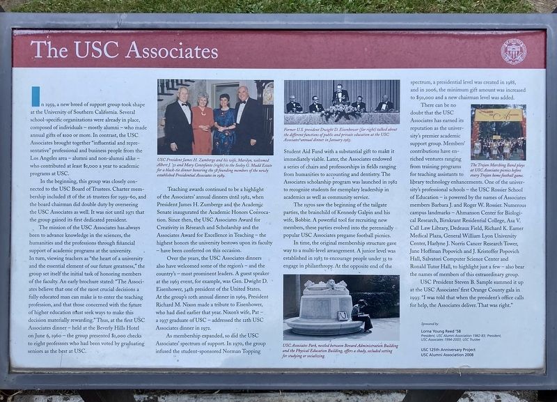 The USC Associates Marker image. Click for full size.