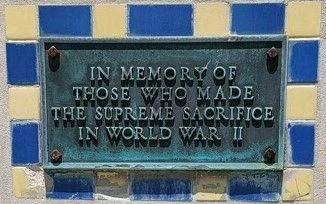 Gustine World War II Memorial Marker image. Click for full size.