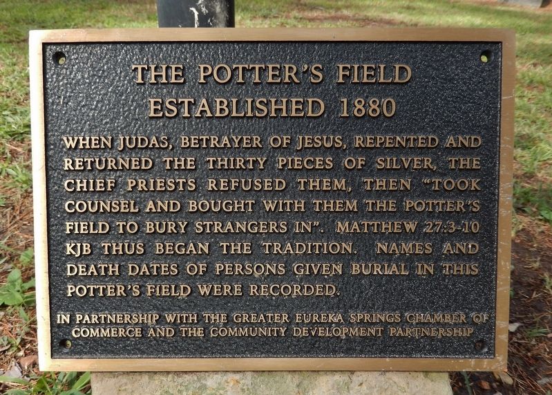 The Potter's Field Marker image. Click for full size.