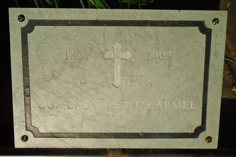 Our Lady of Mt Carmel Roman Catholic Church Marker image. Click for full size.