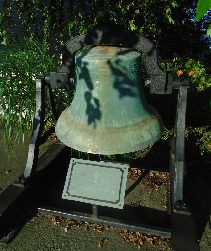 Our Lady of Mt Carmel Roman Catholic Church Marker and Bell. Click for full size. Our Lady of Mt Carmel Roman Catholic Church Marker and Bell image. Click for full size.