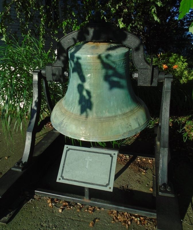 Our Lady of Mt Carmel Roman Catholic Church Marker and Bell image. Click for full size.