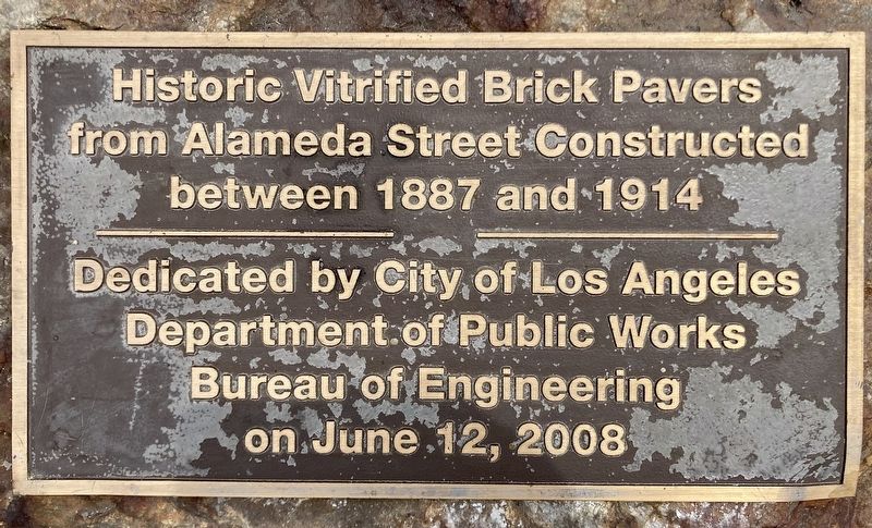 Historic Brick Pavers Marker image. Click for full size.