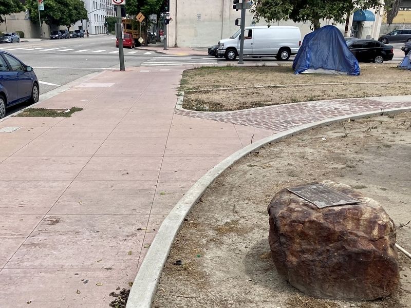 Historic Brick Pavers and Marker. Click for full size. Historic Brick Pavers and Marker image. Click for full size.