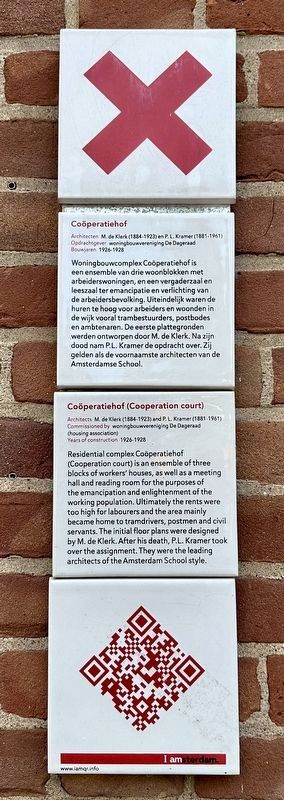 Coperatiehof (Cooperation court) Marker image. Click for full size.