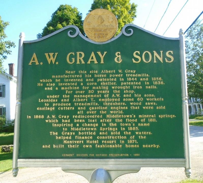 A. W. Gray & Sons Marker image. Click for full size.