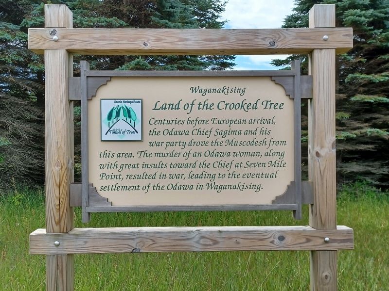 Land of the Crooked Tree Marker image. Click for full size.