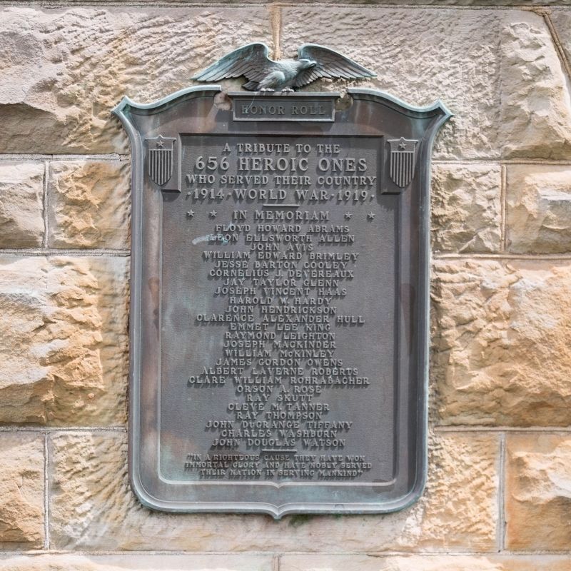 Livingston County WWI Honor Roll Marker image. Click for full size.