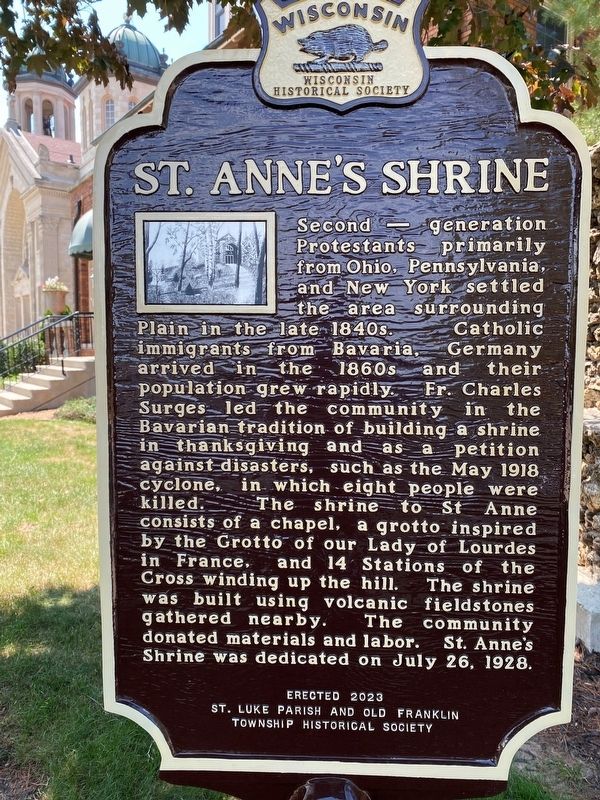 St. Annes Shrine Marker image. Click for full size.