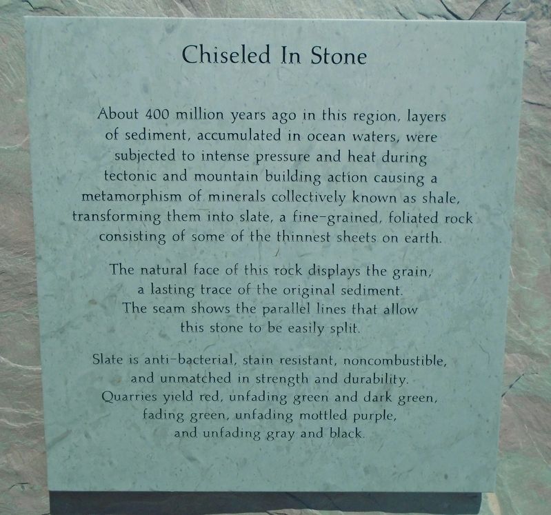 Chiseled In Stone Marker image. Click for full size.