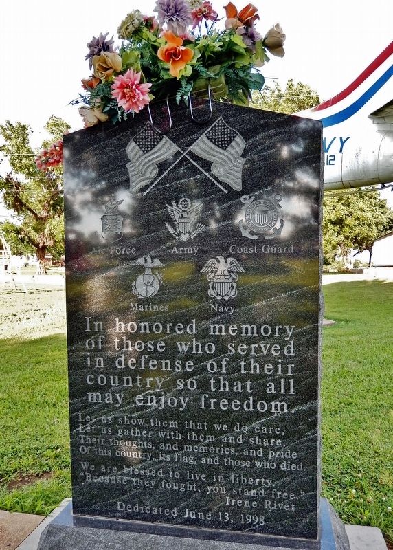 Veterans Memorial. Click for full size. Veterans Memorial image. Click for full size.
