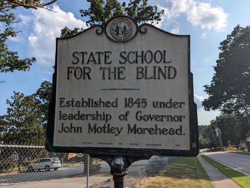 State School for the Blind Marker image. Click for full size.