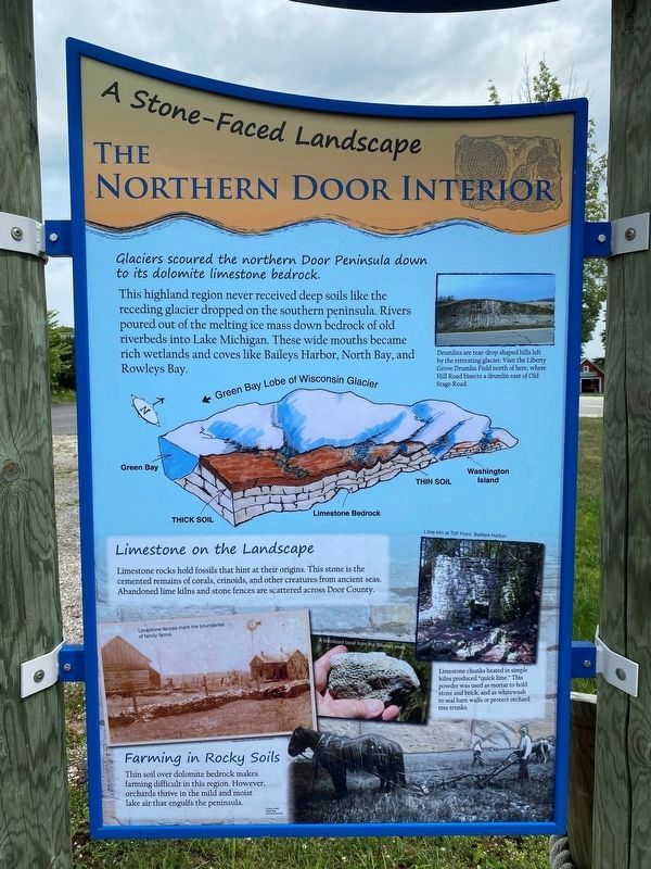 The Northern Door Interior side of marker image. Click for full size.