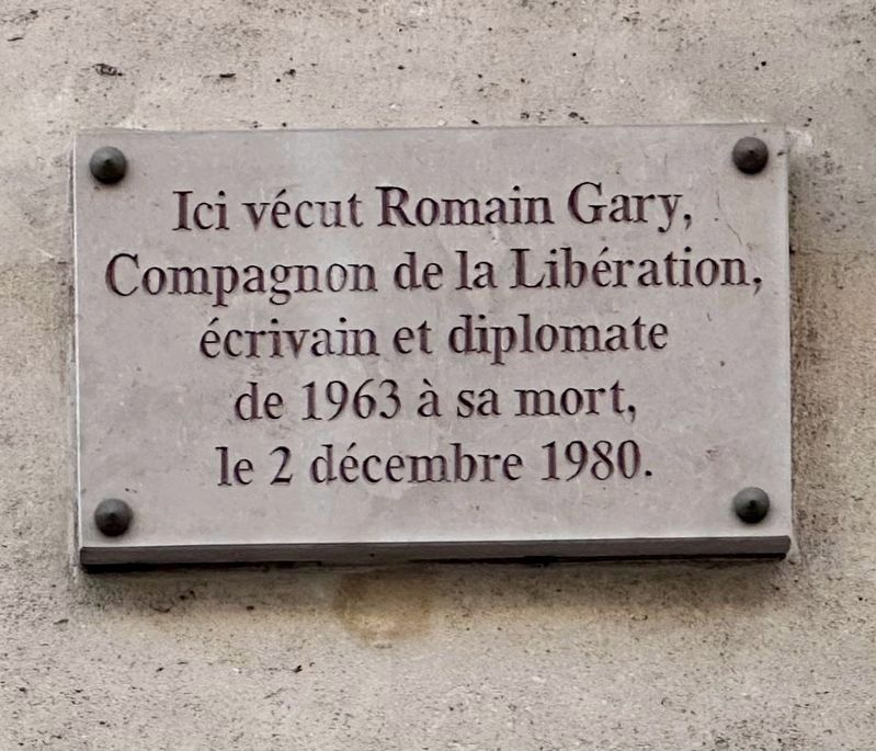 Romain Gary Marker image. Click for full size.