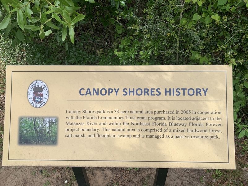 Canopy Shores History Marker image. Click for full size.