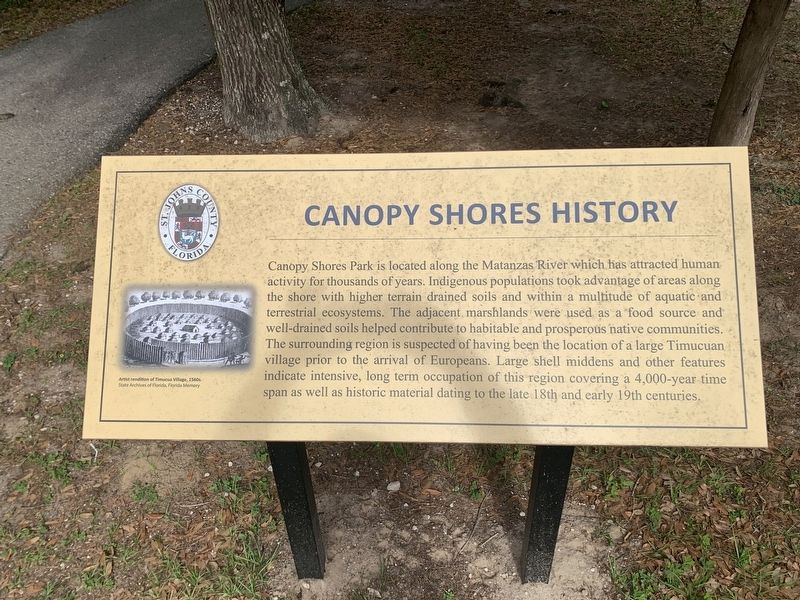 Canopy Shores History Marker image. Click for full size.