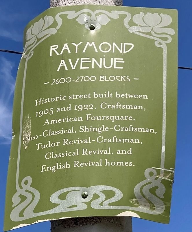 Raymond Avenue Marker image. Click for full size.