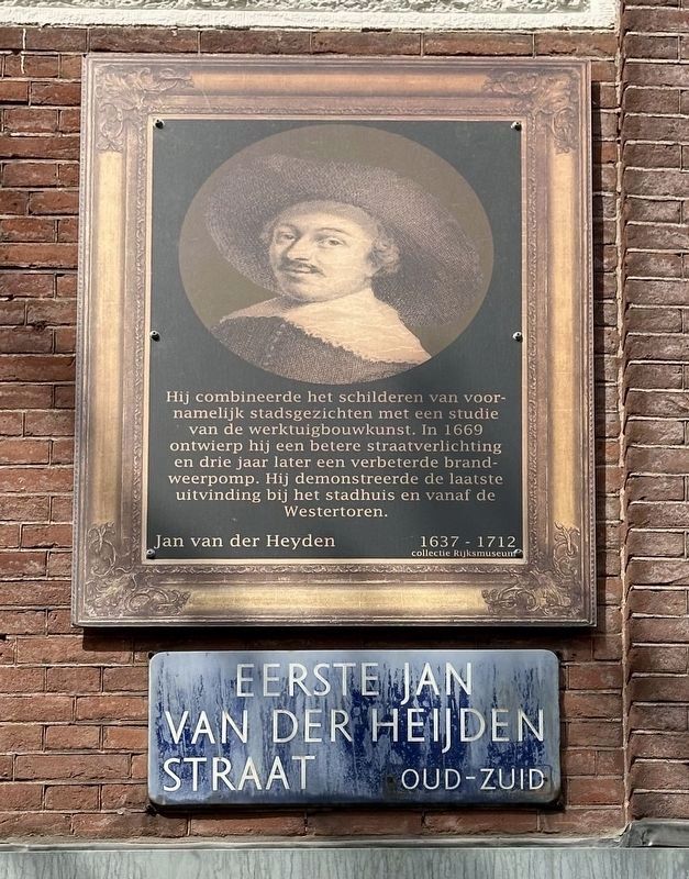 Jan van der Heyden Marker. Click for full size. Jan van der Heyden Marker image. Click for full size.