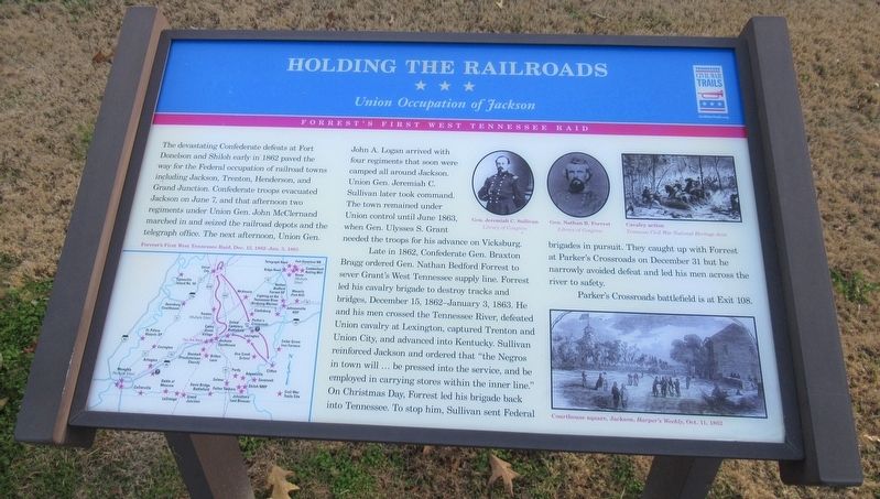 Holding The Railroads Marker. Click for full size. Holding The Railroads Marker image. Click for full size.