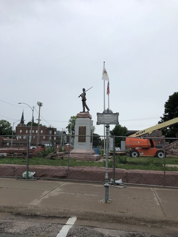 Joseph Smith Trial / Soldier Monument. Click for full size. Joseph Smith Trial / Soldier Monument image. Click for full size.