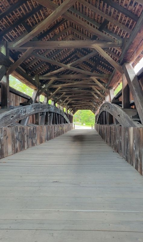 Kings Covered Bridge Interior image. Click for full size.