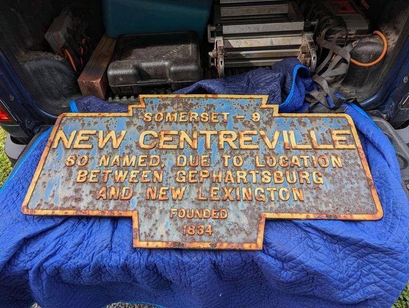 New Centreville Marker. Click for full size. New Centreville Marker image. Click for full size.