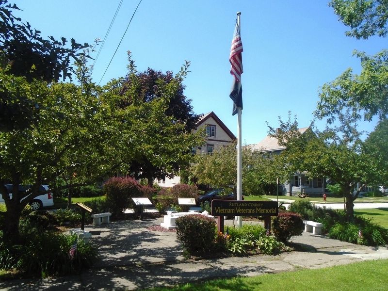 Rutland County Vietnam Veterans Memorial image. Click for full size.