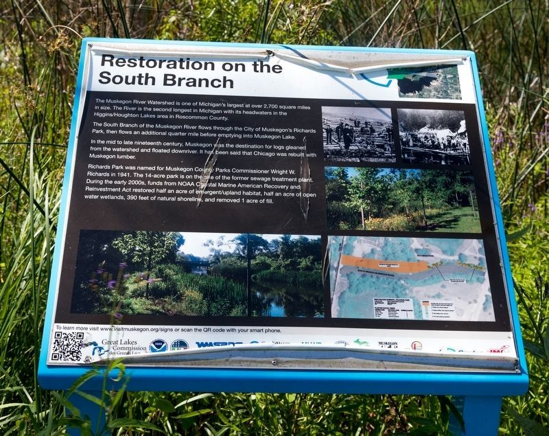Restoration on the South Branch Marker image. Click for full size.
