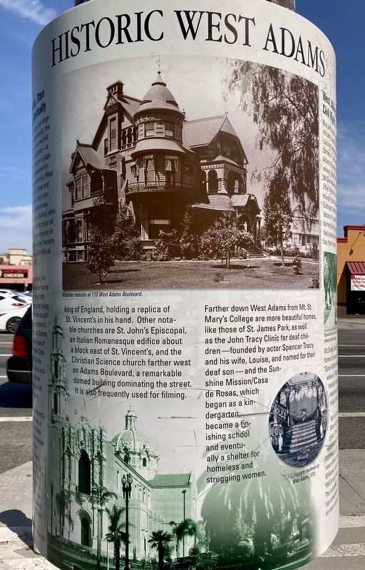 Historic West Adams Marker image. Click for full size.