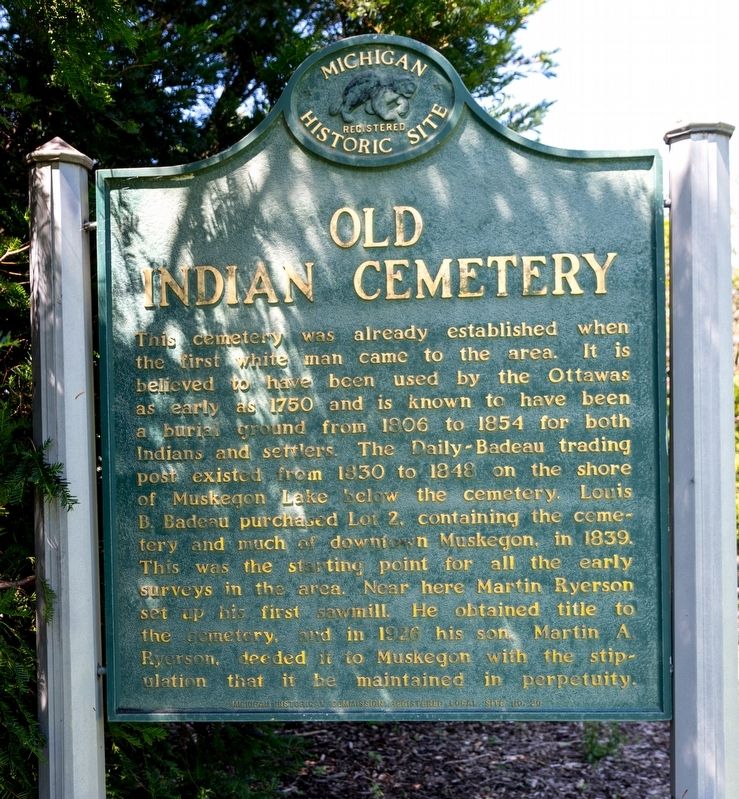 Old Indian Cemetery Marker image. Click for full size.