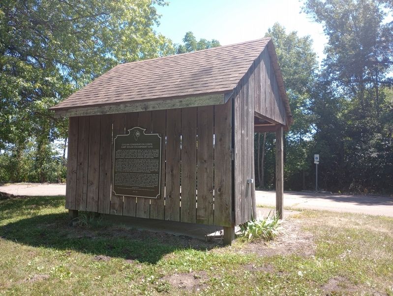 Civilian Conservation Corps Camp Shiloh Encampment Site Marker image, Touch for more information