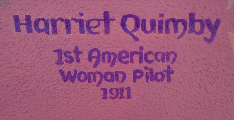 Harriet Quimby Marker image. Click for full size.