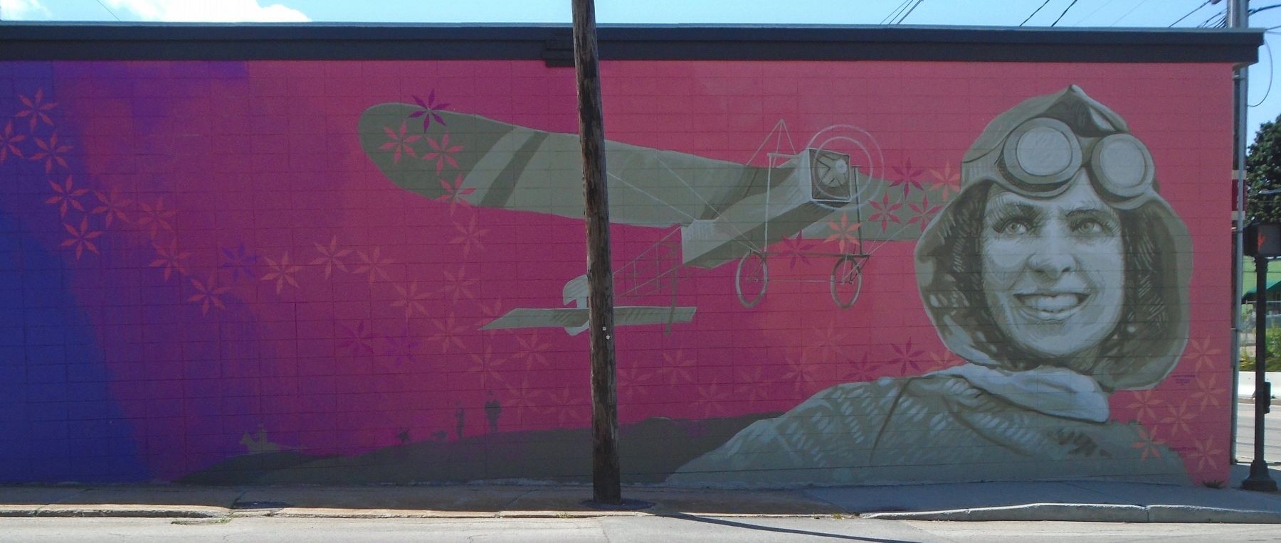 Harriet Quimby Mural image. Click for full size.