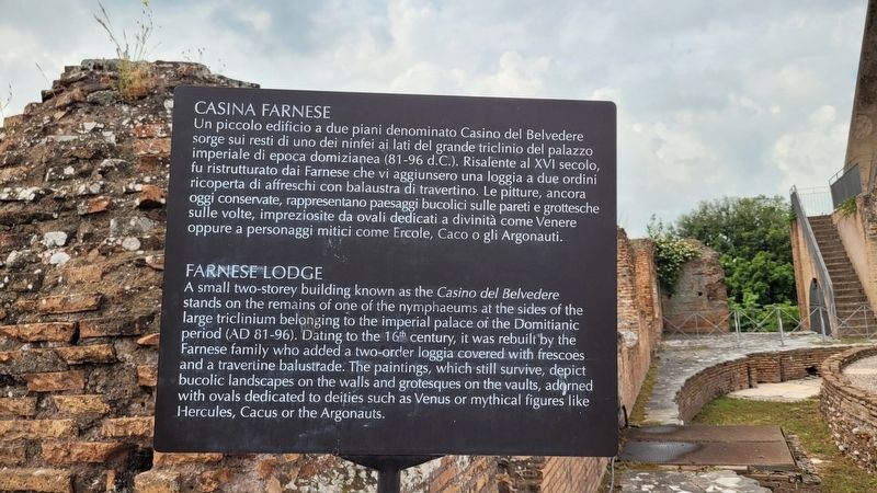 Casina Farnese / Farnese Lodge Marker image. Click for full size.