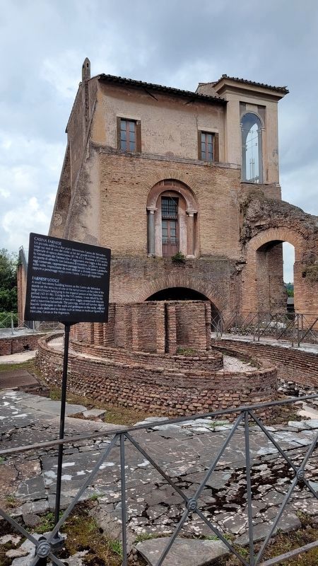 The Casino Farnese Lodge (Casino del Belvedere) and Marker image. Click for full size.