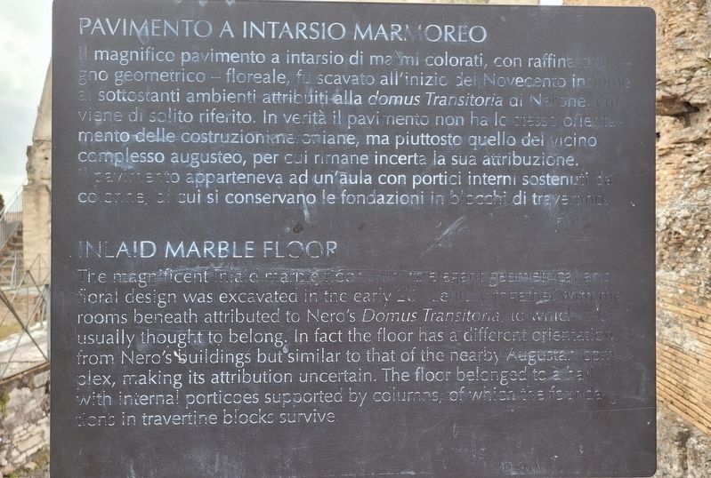 Pavimento a Intarsio Marmoreo / Inlaid Marble Floor Marker image. Click for full size.