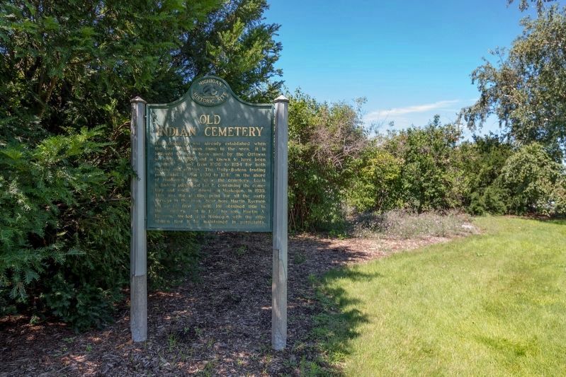 Old Indian Cemetery Marker image. Click for full size.